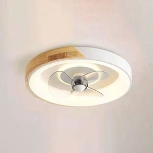 Modern Ceiling Fan LED Flush Mount Chandelier Kitchen Light with Remote Control  - Picture 1 of 10