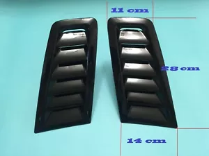 Universal ABS Plastic Bonnet Vent Hood Vent FOCUS RS MK2 Style Glossy Black - Imagen 1 de 3