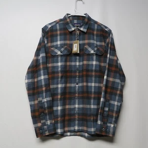 Patagonia Men's Organic Cotton Midweight Fjord Flannel (Plume Grey) 42400 S $99 - Picture 1 of 11