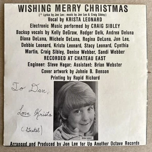 Minimal Synth Electronic 45 rpm CRAIG SIBLEY wishing Merry Christmas 1980 Devo - Picture 1 of 5