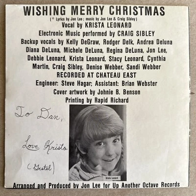 Minimal Synth Electronic 45 rpm CRAIG SIBLEY wishing Merry Christmas 1980 Devo - Image 1 of 4