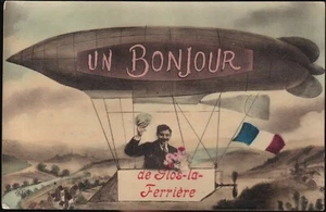 GLOS la FERRIÈRE 61 près La FERTÉ CPA écrite Mlle Alice DUMONT Couvains 1920-30 - Imagen 1 de 2