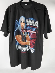 VTG 2000s Scott Steiner Big Poppa Pump T Shirt L World Wrestling All-Stars WWA - Picture 1 of 21
