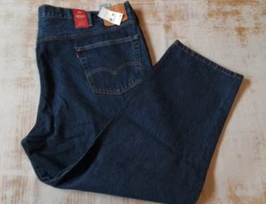 Levis 550 Jeans Mens 52 x 29 Denim Relaxed Fit Dark Wash Big & Tall NWT - Picture 1 of 4