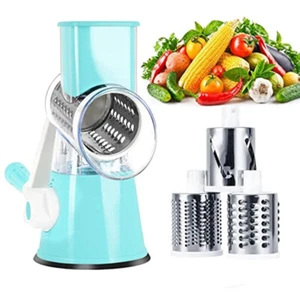 Vegetable Fruit Slicer Cutter Shredder Manual Rotary Grater Chopper for Cooking - Picture 1 of 10