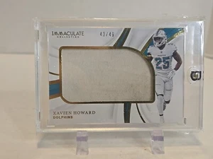 XAVIEN HOWARD 2019 IMMACULATE COLLECTION GAME-USED (Dirty) PATCH /49 UNIQUE CARD - Picture 1 of 4