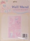 Party Wall Mural "IT'S A GIRL" Pink Baby Shower Decoration Supplies