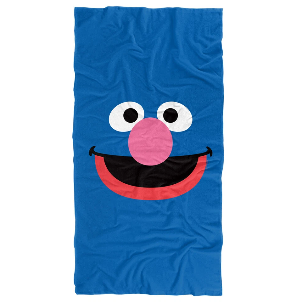 Toalla de playa Sesame Street Grover Face con licencia oficial 30"x60" Foto 1 de 4