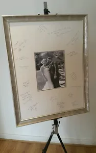 Wedding Photo Frame with Signature Double Mount. Ornate Silver Frame - Picture 1 of 2