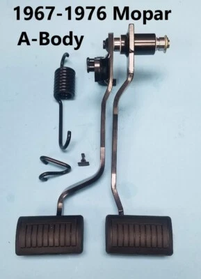 Mopar 1967-1976 A-Body Clutch Brake Pedal Kit A833 4-speed Dart Duster Demon Bar - Image 1 of 2