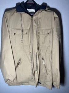 Bergdorf Goodman Size 40 Mens Coat Jacket Parka Outdoor Utility w/Hood Vintage - Picture 1 of 9