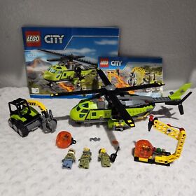 Lego City Set 60123 Volcano Supply Helicopter MISSING 4 PIECES 1 Broken Piece