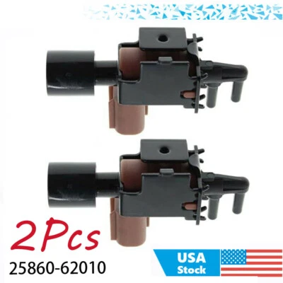 Válvula interruptor de vacío VSV 25860-62010 2 piezas para Toyota Lexus V6 1992-2008 Foto 1 de 4