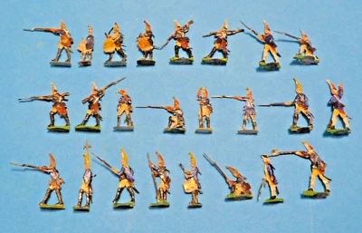 Plats d'étain - Zinnfiguren - Divers - 24 grenadiers prussiens - Guerre de 7 ans - Photo 1/2