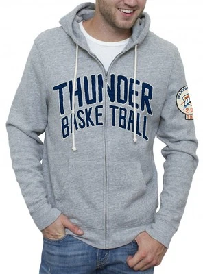 Sudadera con capucha Oklahoma City Thunder NBA Half Time cremallera completa de comida chatarra Foto 1 de 4