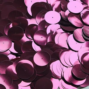 20mm Sequins Center Hole Red Wine Burgundy Metallic. Made in USA - Picture 1 of 2