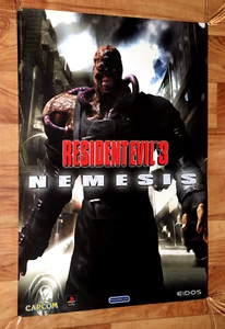 1999 Capcom Resident Evil 3 Nemesis PlayStation Vintage Game Store Promo Poster  - Picture 1 of 10