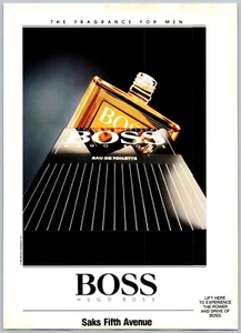 HUGO Boss The Fragrance for Men Trimmed Original Magazine Print Ad 1990 COLOR - Picture 1 of 2