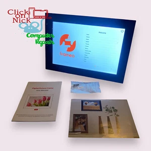 Open Box Frameo 10.1 Inch WiFi Digital Picture Frame, 1280x800 Touch Screen 32GB - Picture 1 of 16