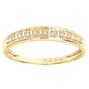 9ct Yellow Gold Diamond Eternity Ring By Naava - Picture 1 of 6