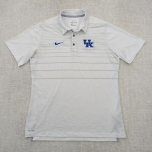 Nike Kentucky Wildcats UK Polo Shirt Mens L Large Dri Fit Basketball NCAA