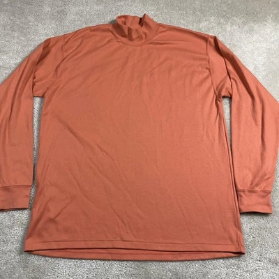 Vintage Banana Republic Sweatshirt Mens XL Orange Mock Neck USA 80s NWT - Image 1 of 4