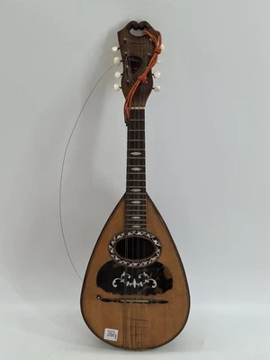 Italian Bowl Backed Mandolin Antique With Pick Broken String May Need Service - Image 1 of 4