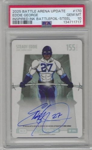 2025 Bo Jackson Battle Arena Update #BFA-170 Steady Eddie Steel Auto PSA10