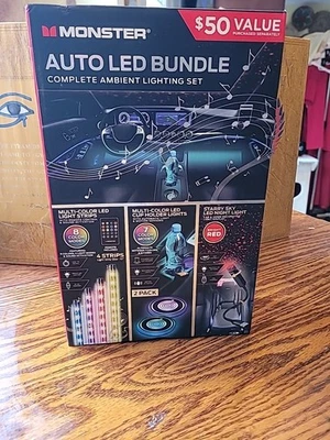 Monster Auto LED Paquete Completo Conjunto de Iluminación Ambiental Foto 1 de 4