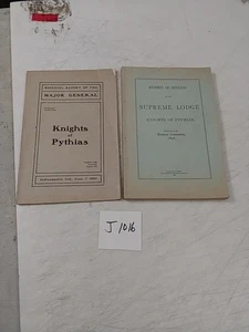 KNIGHTS OF PYTHIAS MAJOR GENERAL REPORT 1904, REPORTS OF OFFICERS 1898 - Picture 1 of 4