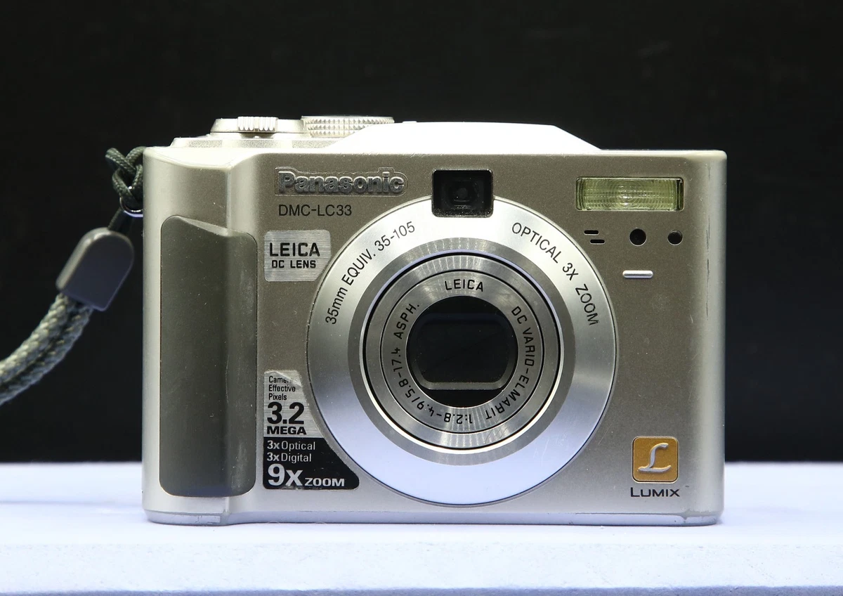 ★Lumix DMC-LC-33 Vintage Panasonic Lumix DMC-LC33 Digital Camera 3.2MP 3X Optical