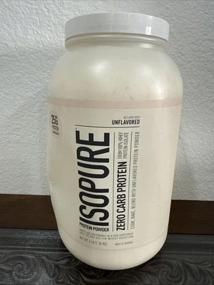 Proteína en polvo Isopure sin sabor cero carbohidratos 3 lb (1,36 kg) 47 porciones dañadas Foto 1 de 4