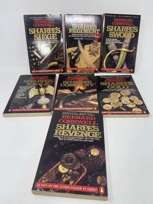 LOT 6 TRADE PB SHARPE SERIES -BERNARD CORNWELL: SHARPE'S SWOR/EAGLE/SIEGE/REGIME - Imagem 1 de 4