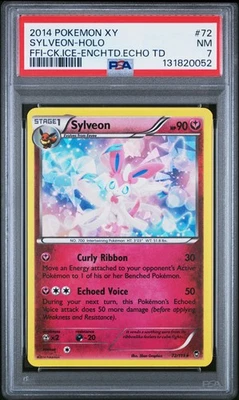 PSA 7 NM Sylveon-Holo #72 2014 Pokemon Xy Furious Fists - Image 1 of 2