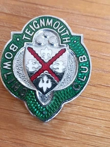 Teignmouth Bowling Club Enamel Badge - Picture 1 of 8