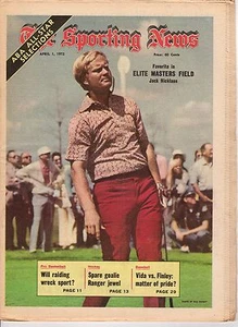 The Sporting News, 4/1/1972, revista de golf, Jack Nicklaus ~ Elite Masters Field - Imagen 1 de 1