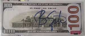Billete de utilería de 100 dólares firmado por Bruce Springsteen "the Boss" - ¡Autenticado y certificado de autenticidad! - Imagen 1 de 3