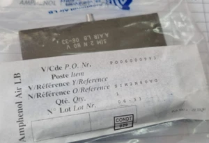 Conector AMPHENOL SIM2N80VG ENCHUFE TUERCA CLICKER 4 MÓDULOS - Imagen 1 de 3