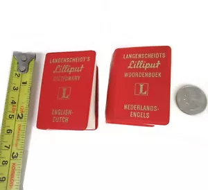 Langenscheidts Lilliput Mini Dictionary Dutch English Nederlands Pocket Book set - Picture 1 of 7