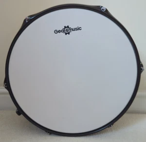 Caja de acero Gear4Music 14" x 6,5" negra - nueva sin embalaje al por menor - Imagen 1 de 6
