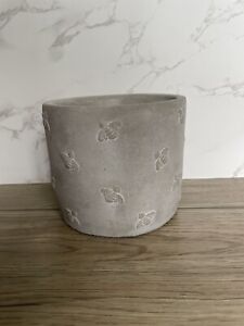 Sass & Belle Queen Bee Cement Planter Slate Grey Bees Design Home Plant Pot Gift