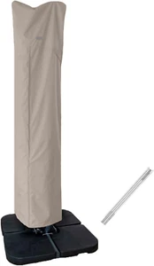 Water-Resistant Patio Umbrella Cover for 9ft-13ft Offset Umbrellas - Picture 1 of 7