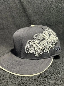 RARE~ NY YANKEES FITTED HAT ~ SIZE~ 7 3/8 ~black - Picture 1 of 6