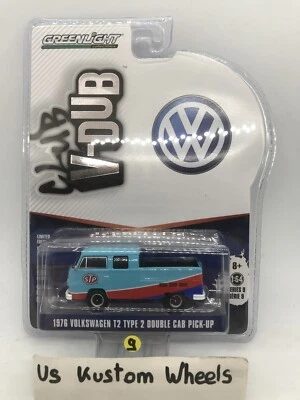 Greenlight 1/64  🇨🇵 1976 Volkswagen Type 2 Double Cab Pick-UP STP - Photo 1/4