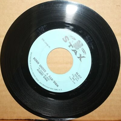 ALBERT KING **Born Under A Bad Sign** PERSONAL MANAGER Blues R&B 45 on STAX 217 - Image 1 of 2
