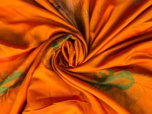 Pure Silk Saree Tussar Sari 100% Silk Vintage Indian Fabric Recycled TSS2692 - Picture 1 of 9