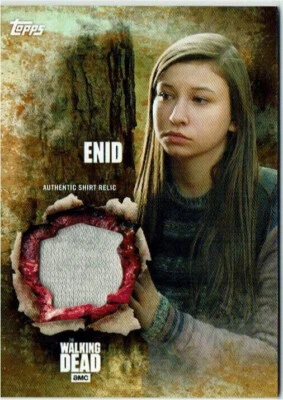 The Walking Dead Season 5 Shirt Relic Costume RUST PARALLEL Enid #59/99 - Image 1 of 2