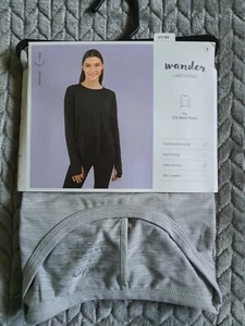 Wander by Hotties Langarm-Tunika mit Schnürung Damen Größe Small grau - Bild 1 von 3