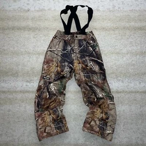 Vintage Realtree Hunting Camo Overalls Baggy Wide Leg Fit Youth S Insulated 90s - Picture 1 of 5