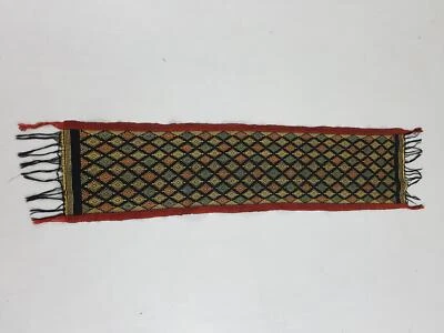 Vintage Traditional Handwoven Table Runner 47x11 inches - Image 1 of 4